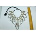 Vintage traditional India Tribal Glass theme silver jewellery necklace